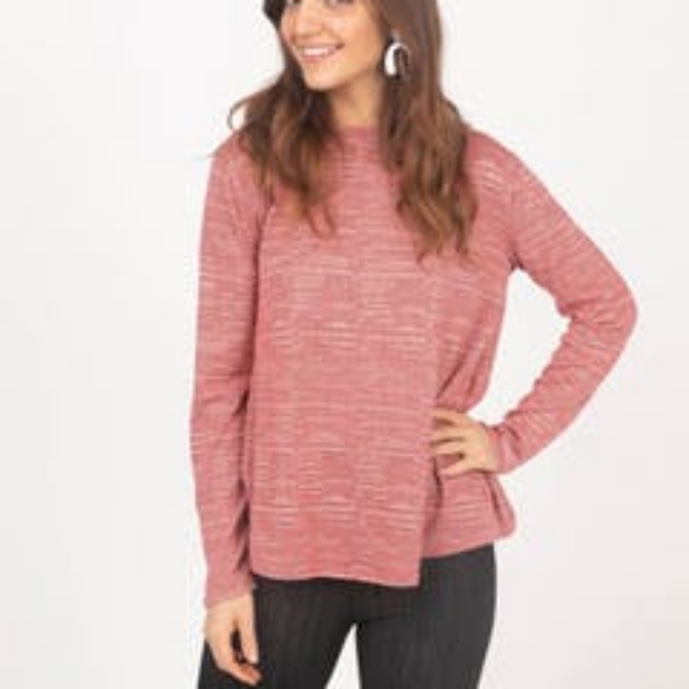 Cross over sweater